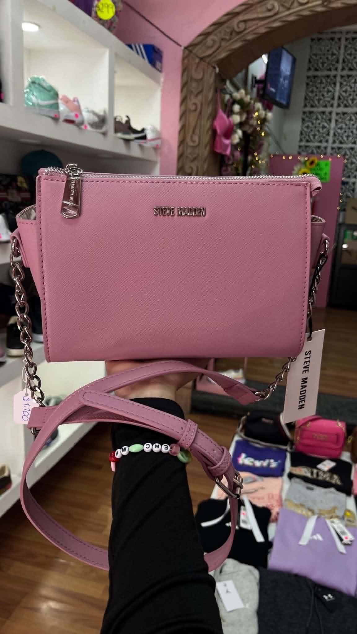 BOLSO STEVE MADDEN CRSOSSBODY ROSA PALO