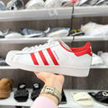 ADIDAS SUPERSTAR PARA HOMBRE BLANCO & ROJO