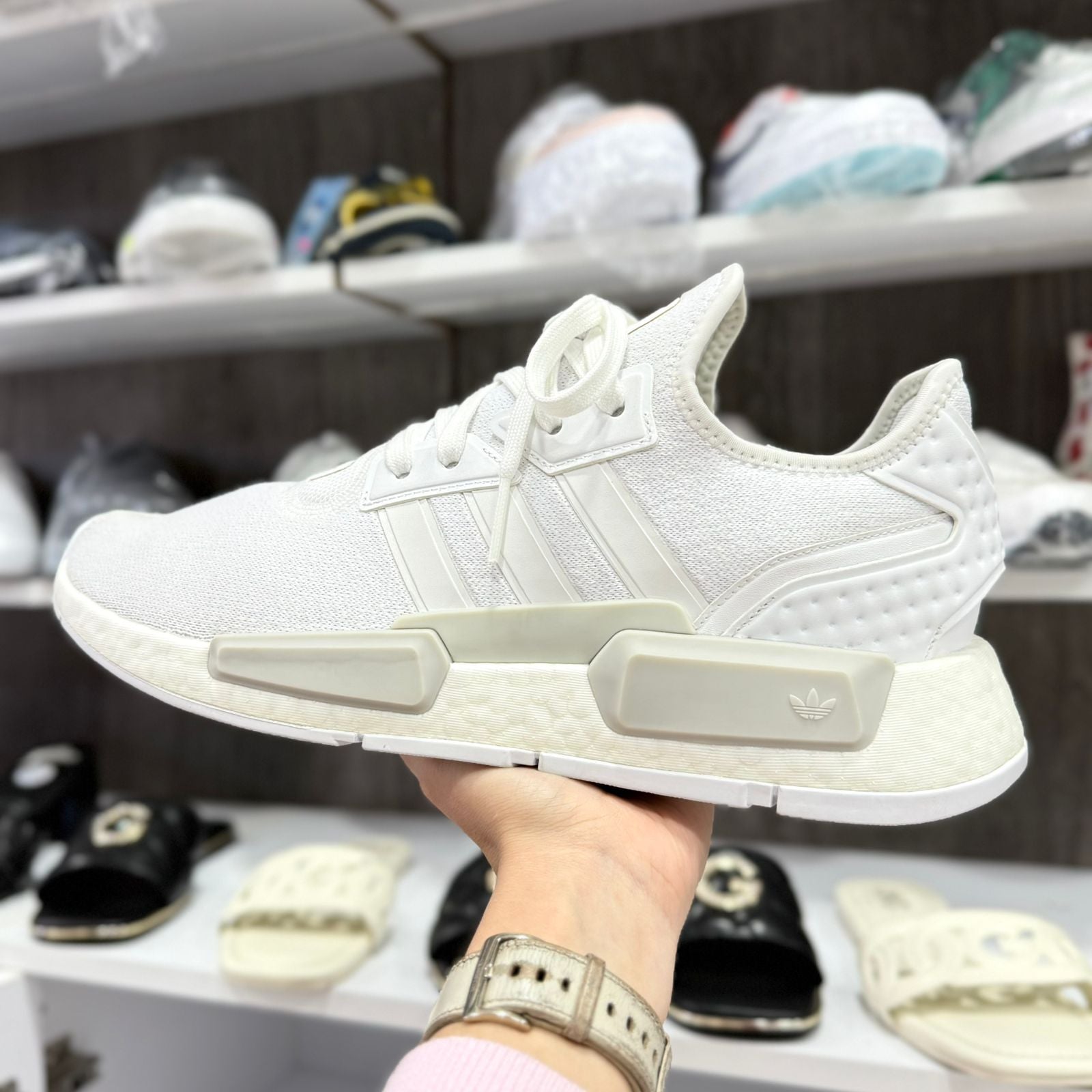 ADIDAS NMD TOTAL WHITE  PARA HOMBRE
