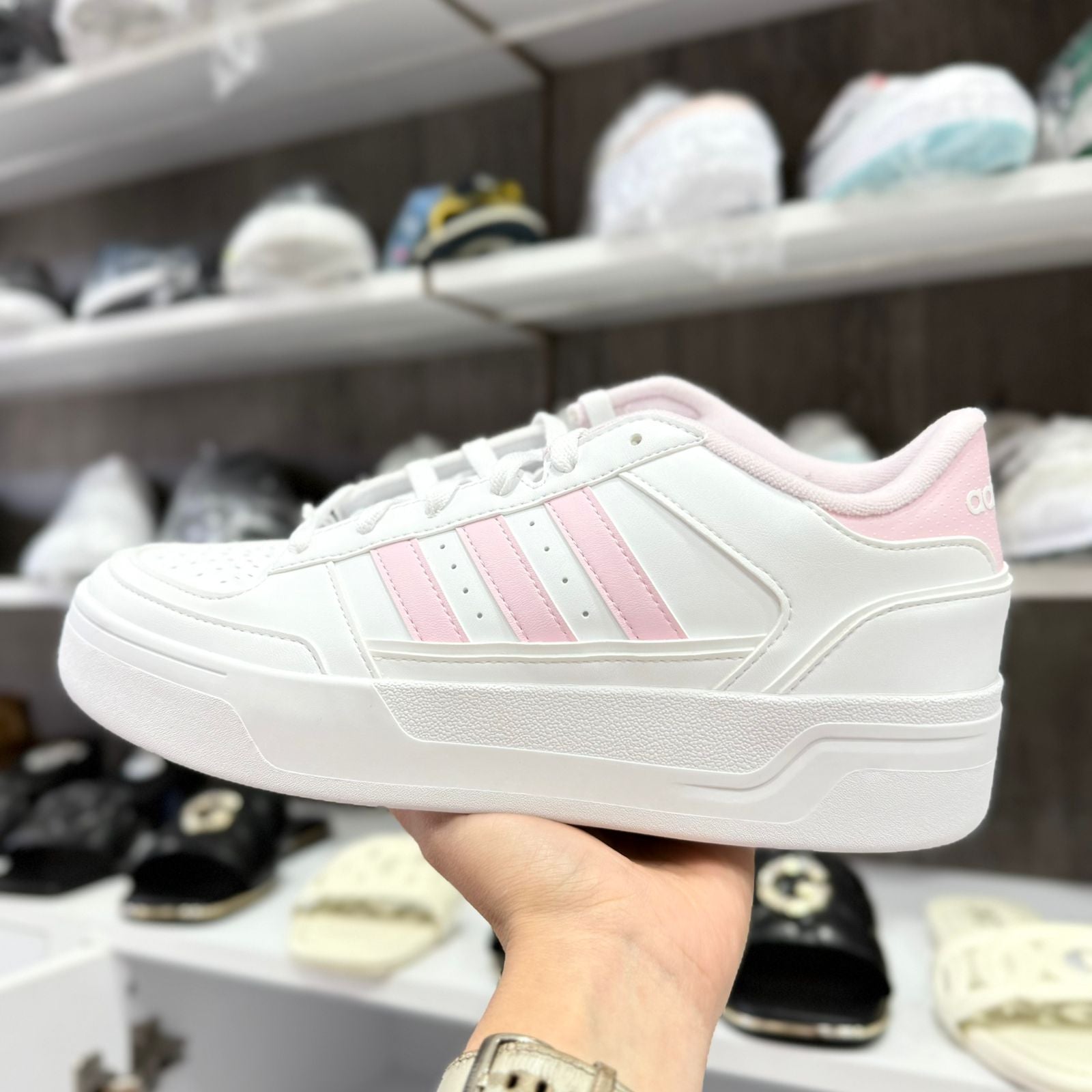 ADIDAS PLATAFORMA WHITE & PINK