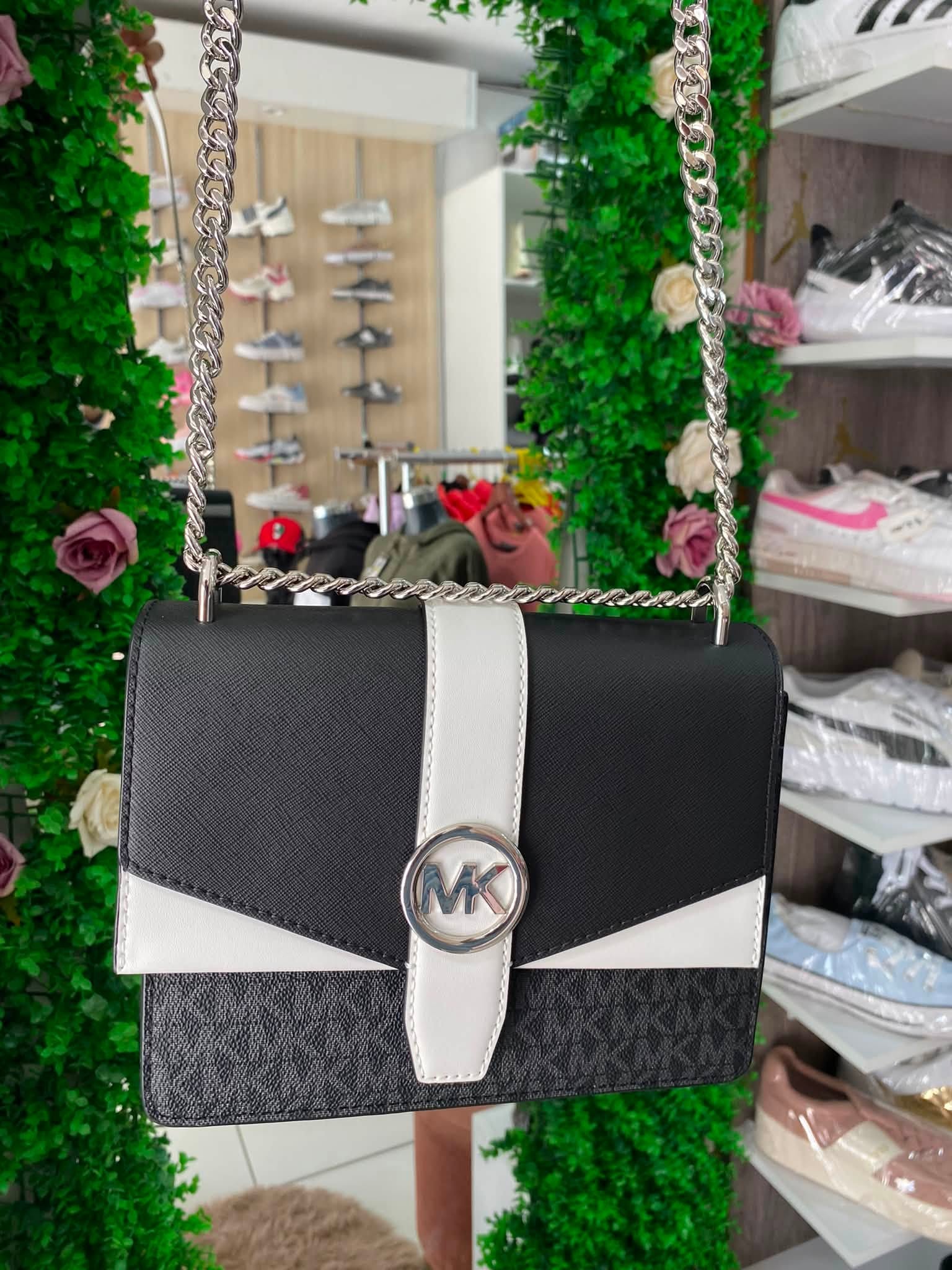 CROSSBODY MICHAEL KORS "GREENWICH" NEGRO