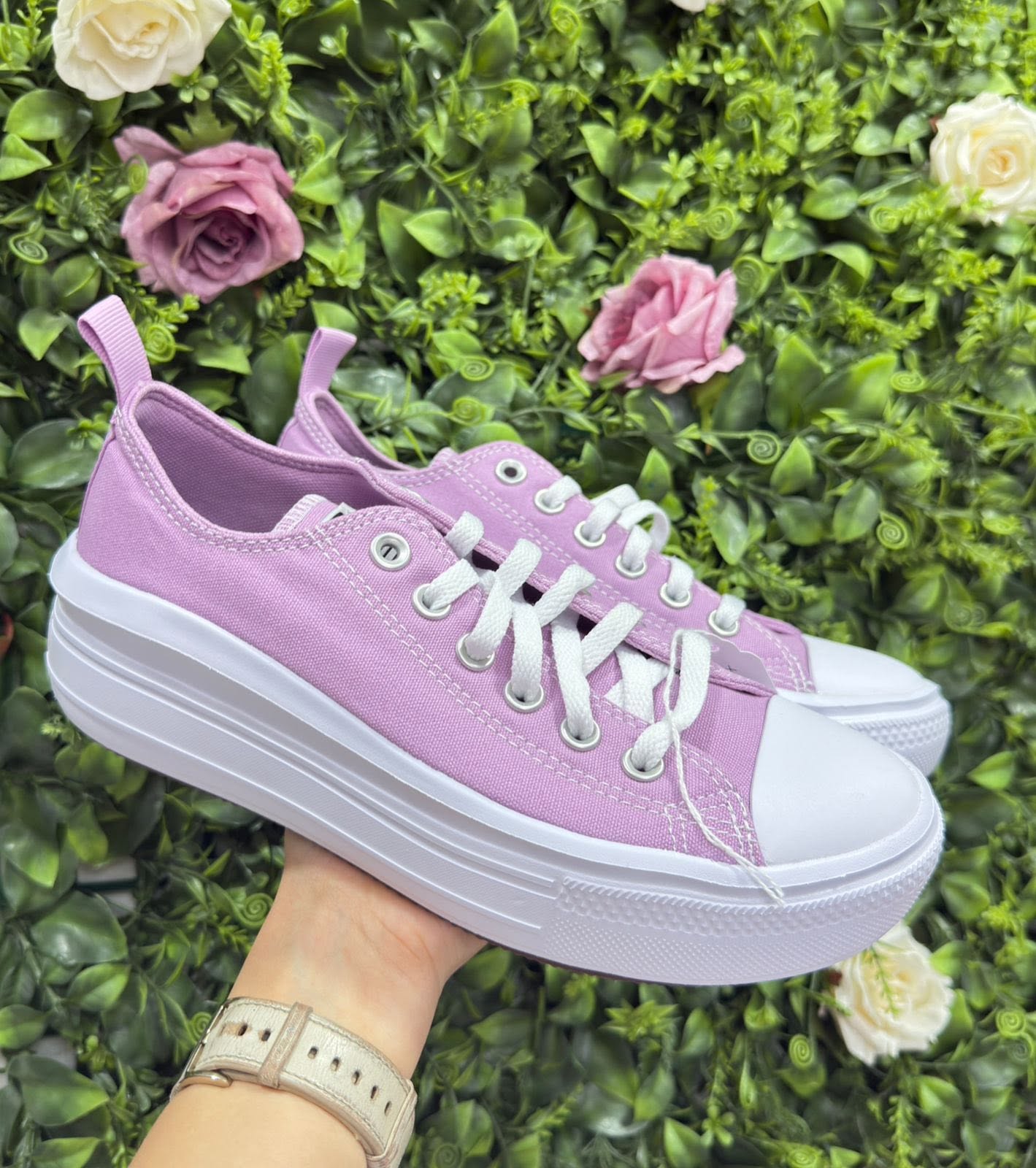 CONVERSE CHOCLO UVA DE PLATAFORMA