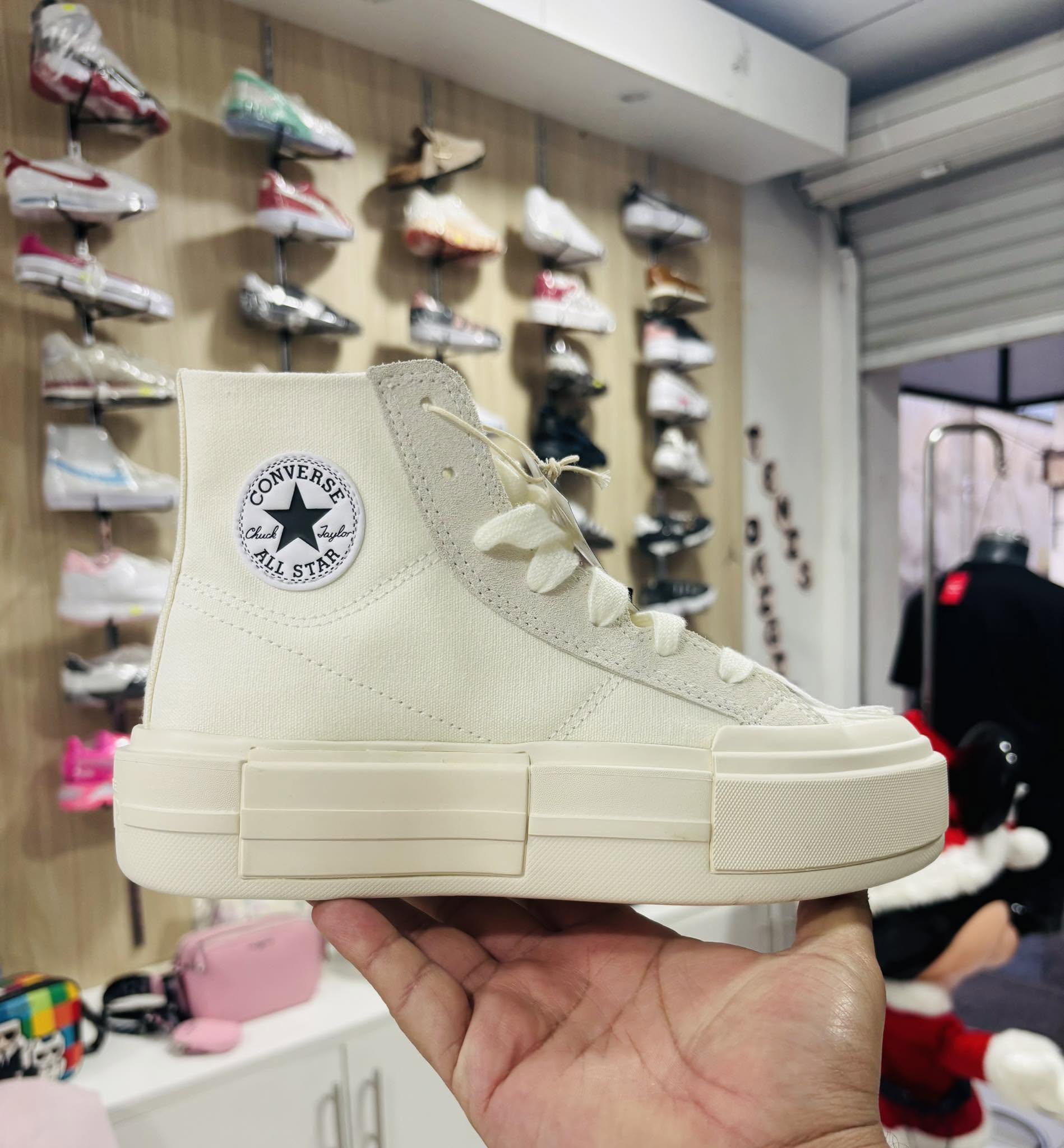 CONVERSE BLANCO DE BOTA PLATAFORMA