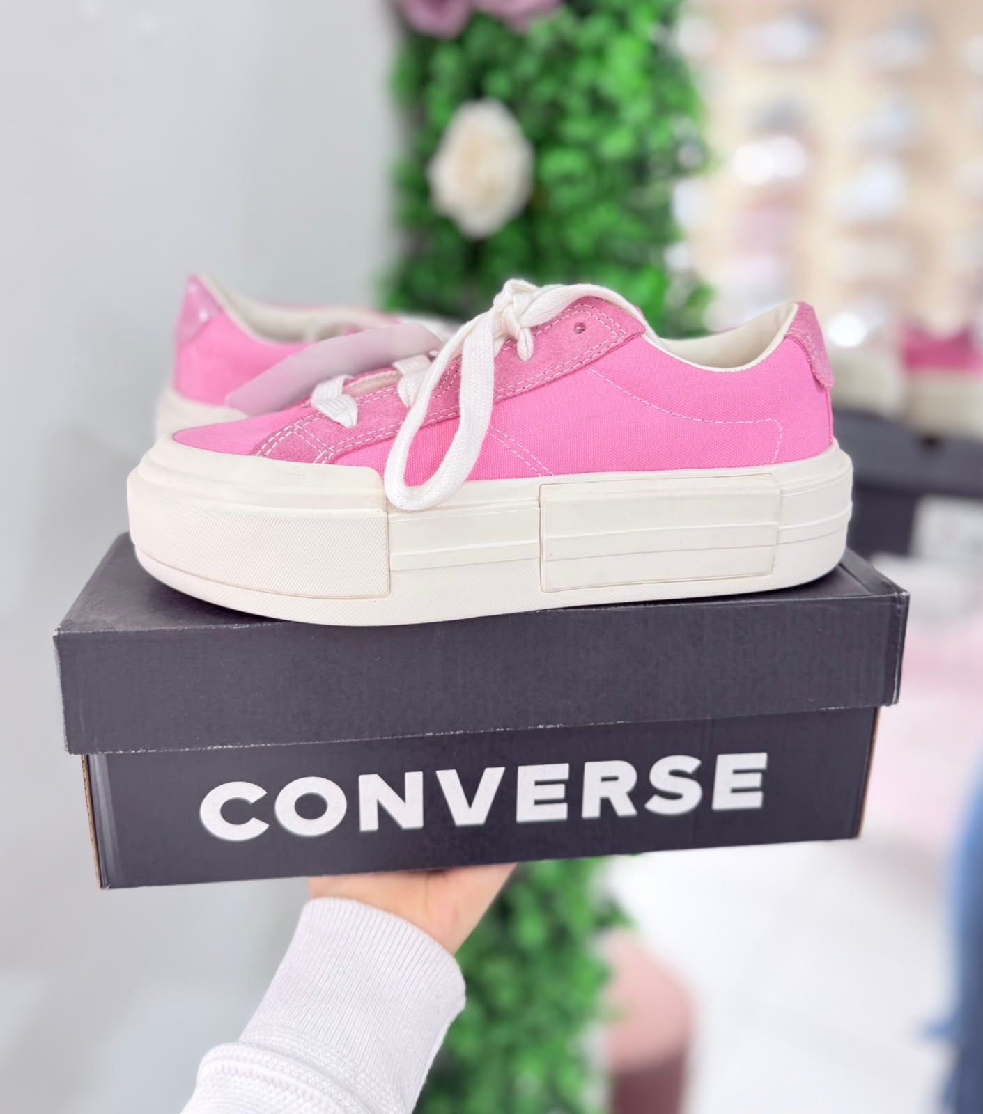 CONVERSE CHOCLO ROSA DE PLATAFORMA