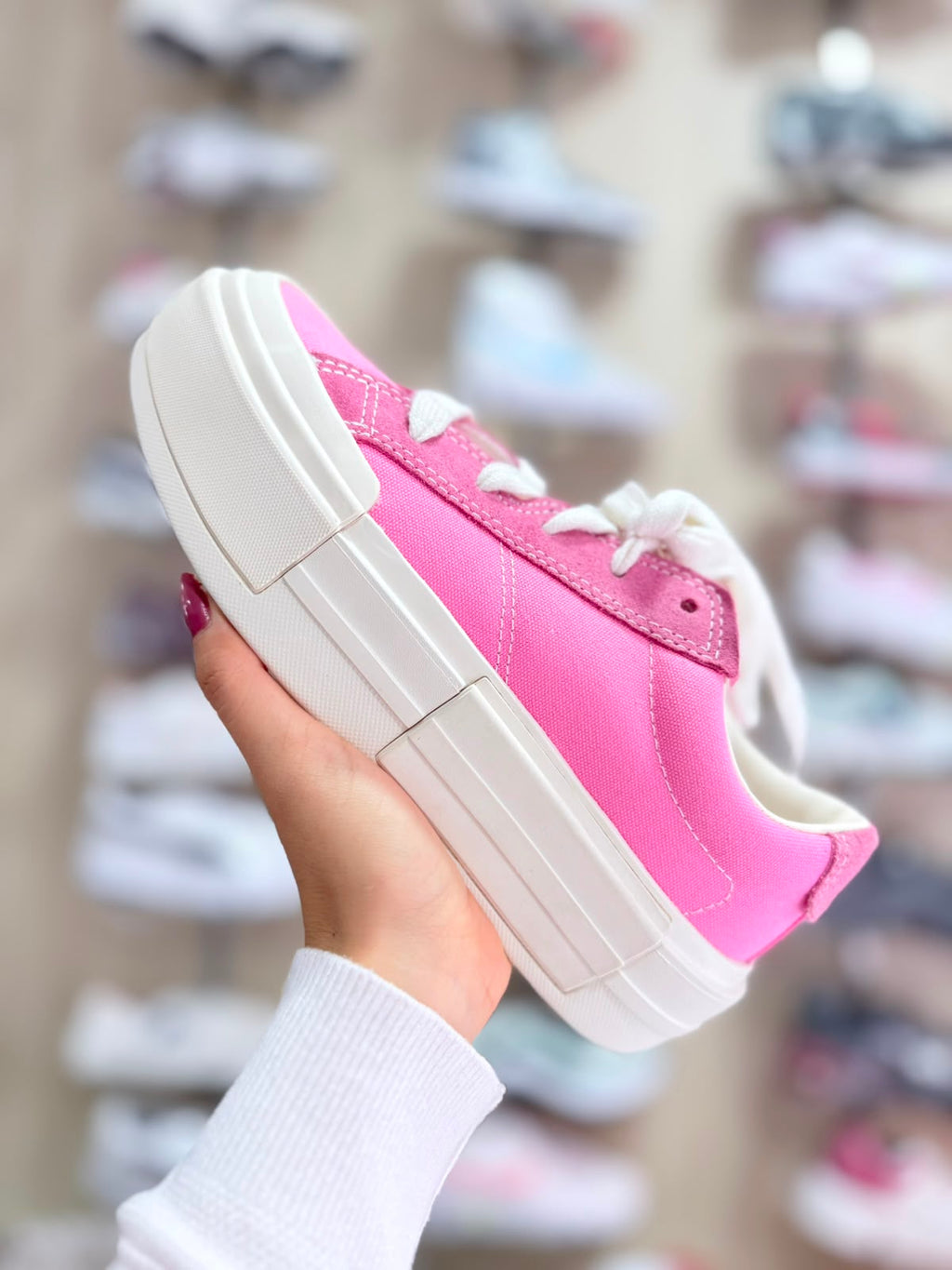 CONVERSE CHOCLO ROSA DE PLATAFORMA