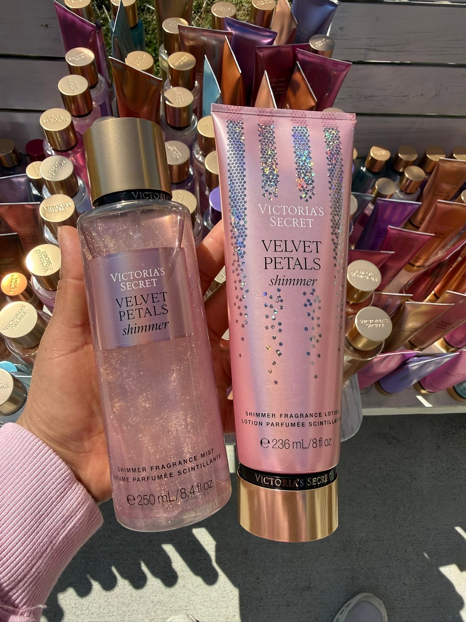 DUO VICTORIA'S SECRET SHIMMER VELVET PETALS