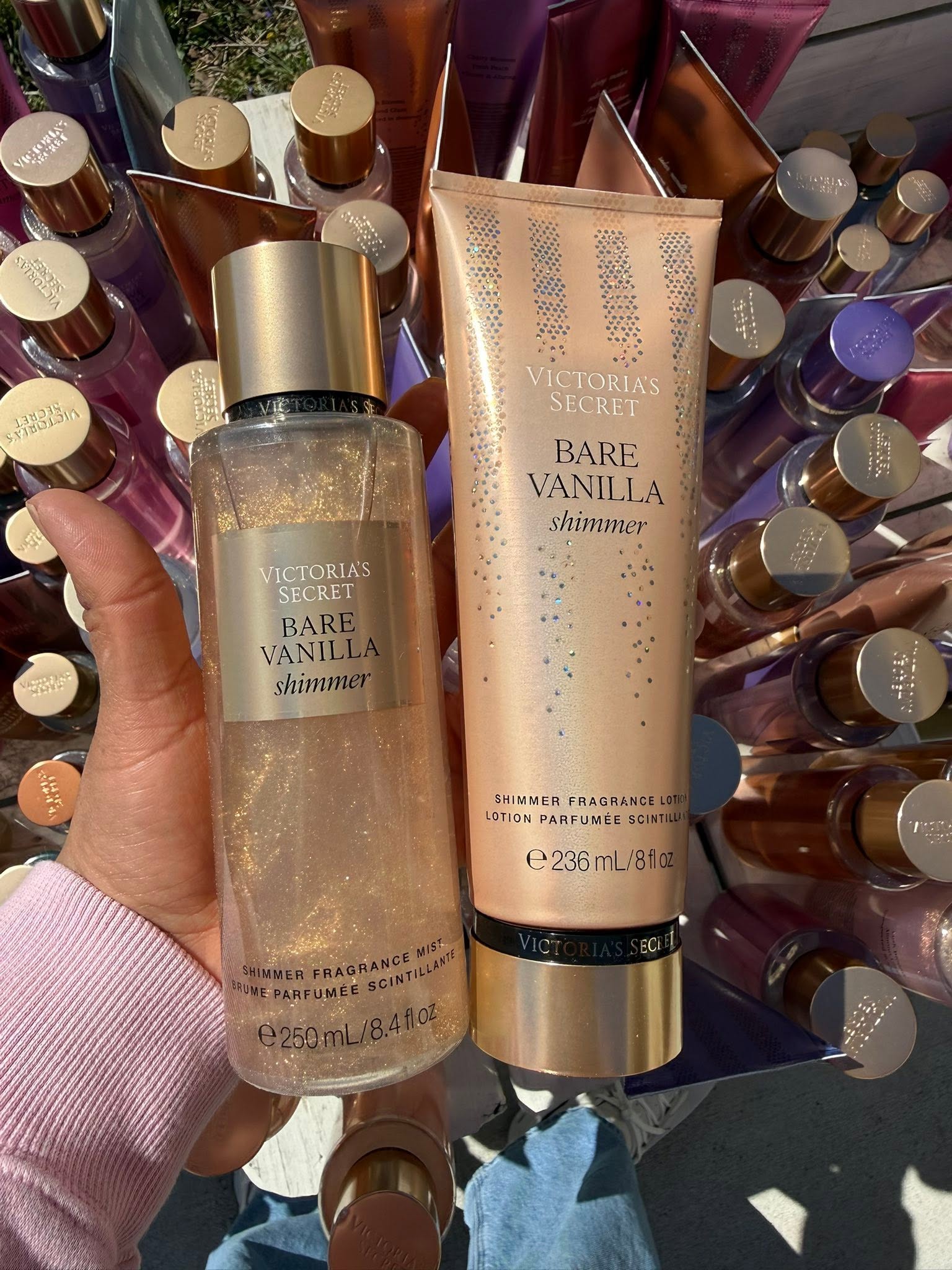 DUO VICTORIAS'S SECRET SHIMMER BARE VANILLA