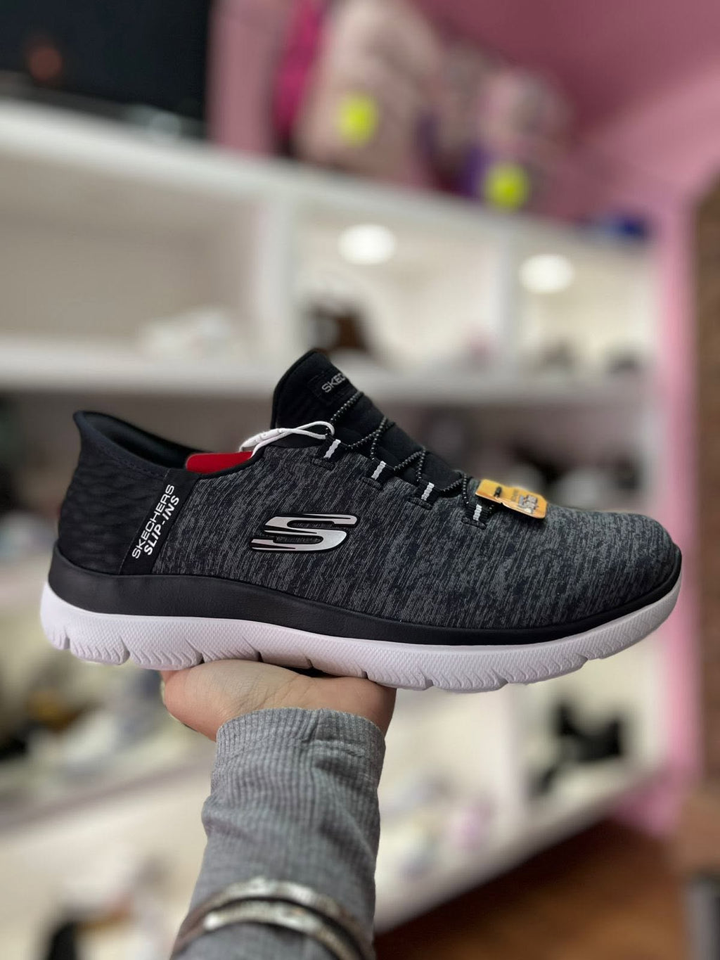 SKECHERS SLIP-IN GRISES