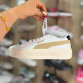 PUMA PLATAFORMA SMASH BLANCO FRANJA BEIGE